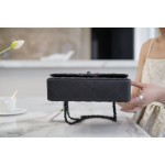 𝐂𝐇𝐀𝐍𝐄𝐋 Classic Flap France 🇫🇷 𝐇𝐇 𝐚𝐚𝐬 Original Caviar 🐂 Washed Tire Ox Medium 🐘 Dark Grey