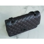 𝐂𝐇𝐀𝐍𝐄𝐋 Classic Flap France 🇫🇷 𝐇𝐇 𝐚𝐚𝐬 Original Caviar 🐂 Washed Tire Ox Medium 🐘Illusion black gun buckle