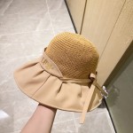 [Dior Dior] 2023 spring and summer style simple splicing sunset fisherman hat