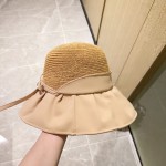 [Dior Dior] 2023 spring and summer style simple splicing sunset fisherman hat