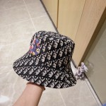 [DIOR Dior] 2023 spring and summer classic old flower fisherman hat
