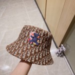 [DIOR Dior] 2023 spring and summer classic old flower fisherman hat