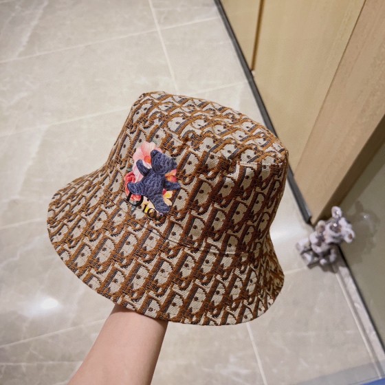 [DIOR Dior] 2023 spring and summer classic old flower fisherman hat