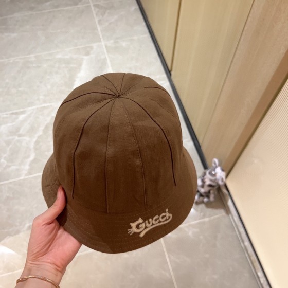 [Gucci Gucci] 2023 new dome playful bucket hat fisherman hat
