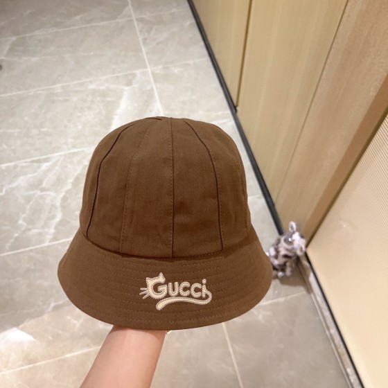 [Gucci Gucci] 2023 new dome playful bucket hat fisherman hat