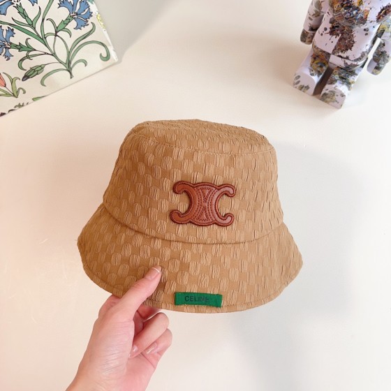 CELINE 2023 new Arc de Triomphe fisherman hat bucket hat