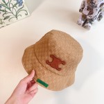 CELINE 2023 new Arc de Triomphe fisherman hat bucket hat