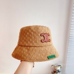 CELINE 2023 new Arc de Triomphe fisherman hat bucket hat