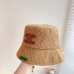 CELINE 2023 new Arc de Triomphe fisherman hat bucket hat
