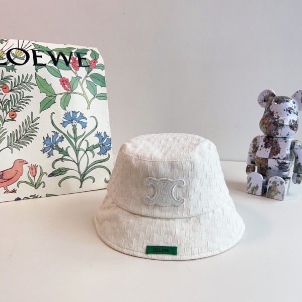 CELINE 2023 new Arc de Triomphe fisherman hat bucket hat
