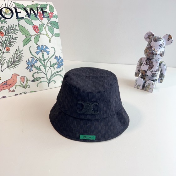 CELINE 2023 new Arc de Triomphe fisherman hat bucket hat