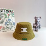 CELINE 2023 new Arc de Triomphe fisherman hat bucket hat