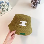 CELINE 2023 new Arc de Triomphe fisherman hat bucket hat