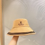 【LV】2023 New Color Matching Edge Big Brim Fisherman Hat