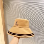 【LV】2023 New Color Matching Edge Big Brim Fisherman Hat