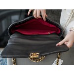 𝗖𝗛𝗔𝗡𝗘𝗟 ❶❾ 𝗕𝗔𝗚 Original Lambskin Series ❥ Genuine Leather ❥𝒎𝒂𝒙𝒍𝒍 Large ❥ Classic Black