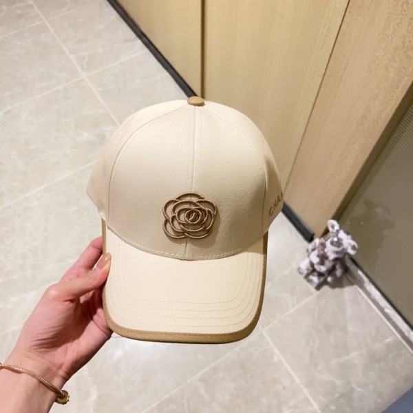 [CHANEL Chanel] 2023 new style embroidered baseball cap