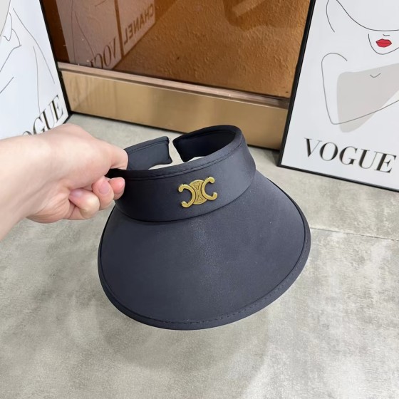 [Celine Celine] 2023 summer new ice silk sun visor empty top hat