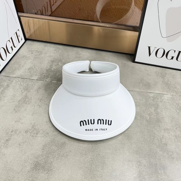 [Miumiu] 2023 summer new ice silk sun visor empty top hat