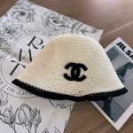 [Chanel Chanel] 2023 new hollow small fragrant wind fisherman hat