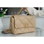 𝗖𝗛𝗔𝗡𝗘𝗟 ❶❾ 𝗕𝗔𝗚 Original lambskin series ❥ Genuine leather ❥ Medium ❥ Apricot