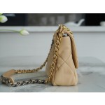 𝗖𝗛𝗔𝗡𝗘𝗟 ❶❾ 𝗕𝗔𝗚 Original lambskin series ❥ Genuine leather ❥ Medium ❥ Apricot