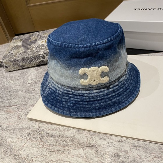 [Celine] 2023 new denim old fisherman hat