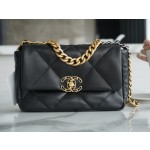 𝗖𝗛𝗔𝗡𝗘𝗟 ❶❾ 𝗕𝗔𝗚 Original Sheepskin Series ❥ Genuine Leather ❥ Small ❥ Classic Black