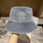 [Loewe Luo Yiwei] 2023 new denim old fisherman hat