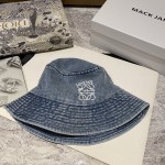[Loewe Luo Yiwei] 2023 new denim old fisherman hat