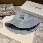 [Loewe Luo Yiwei] 2023 new denim old fisherman hat