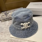 [CELINE Celine] 2023 new denim made of old fisherman hat