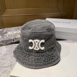 [CELINE Celine] 2023 new denim made of old fisherman hat