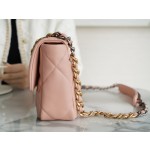 𝗖𝗛𝗔𝗡𝗘𝗟 ❶❾ 𝗕𝗔𝗚 Original Lambskin Series ❥ Genuine Leather ❥ Small ❥ Peach Pink 🍑