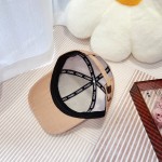 Fendi spring and summer new satin fabric double F presbyopia baseball cap