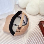 Fendi spring and summer new satin fabric double F presbyopia baseball cap