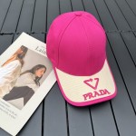 prada classic triangle logo baseball cap