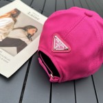 prada classic triangle logo baseball cap