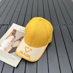 prada classic triangle logo baseball cap