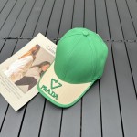 prada classic triangle logo baseball cap
