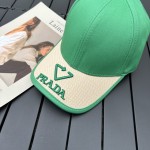 prada classic triangle logo baseball cap