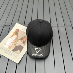 prada classic triangle logo baseball cap