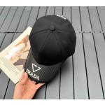 prada classic triangle logo baseball cap