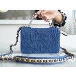 𝗖𝗛𝗔𝗡𝗘𝗟 𝑾𝒐𝒄 Fat Choi bag Original denim denim fabric 𝟮𝟮𝗣 Denim 19woc