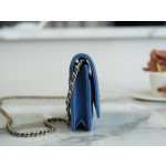 CHANEL 𝑾𝒐𝒄 Fat Choi bag Original denim denim fabric 22𝐶 denim metal ball 𝗪𝗼𝗰