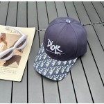 Dior new embroidered letters canvas baseball cap head circumference: 57cm