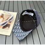 Dior new embroidered letters canvas baseball cap head circumference: 57cm