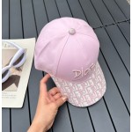 Dior new embroidered letters canvas baseball cap head circumference: 57cm