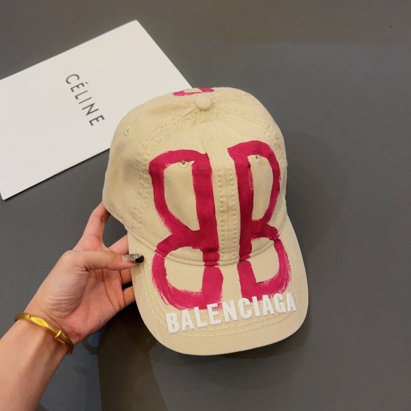 BALENCIAGA-bb printing baseball cap