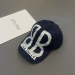 BALENCIAGA-bb printing baseball cap